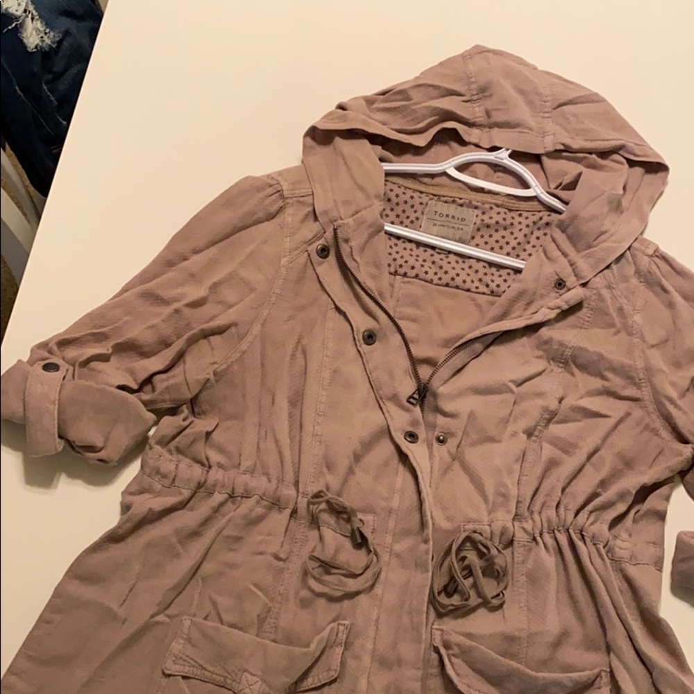 Torrid light Pink Anaorak Jacket - Picture 2 of 7